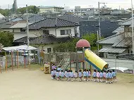 幼稚園　登園３日目です