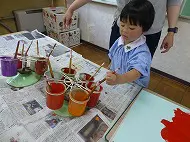 絵画　はさみ・糊　園庭あそび